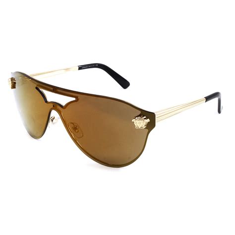 versace gold light gold mirror sunglasses|unisex Versace glasses.